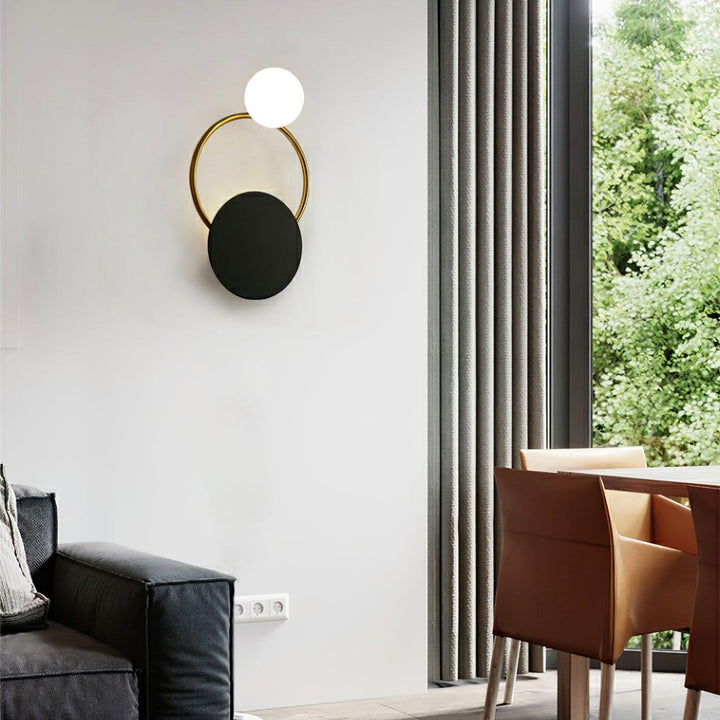 Black Circular Rings Wall Lamp - Vakkerlight