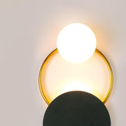 Black Circular Rings Wall Lamp - Vakkerlight