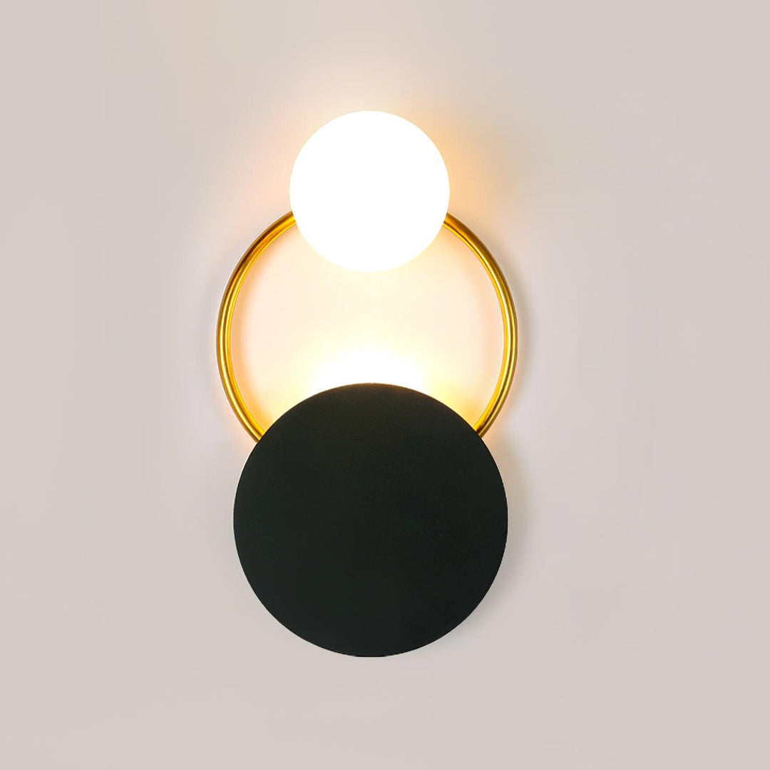 Black Circular Rings Wall Lamp - Vakkerlight