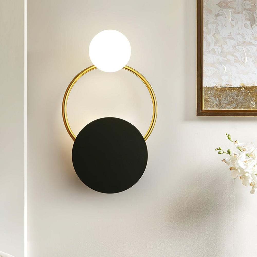 Black Circular Rings Wall Lamp - Vakkerlight