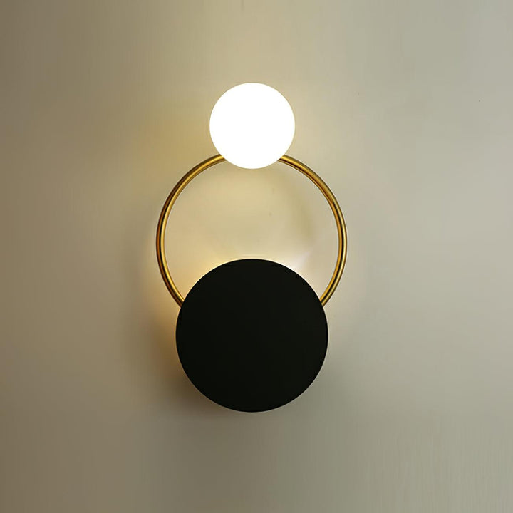 Black Circular Rings Wall Lamp - Vakkerlight