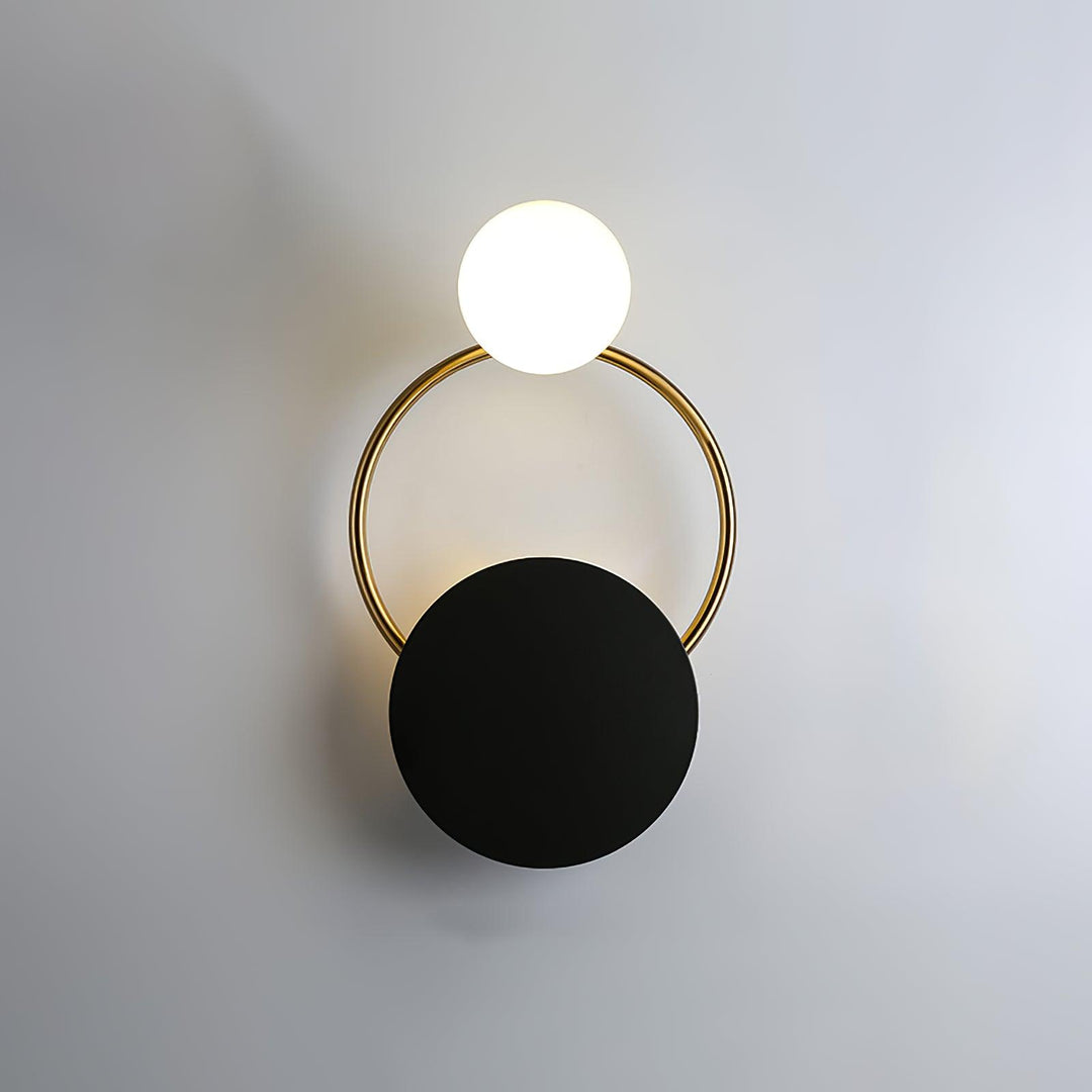 Black Circular Rings Wall Lamp - Vakkerlight