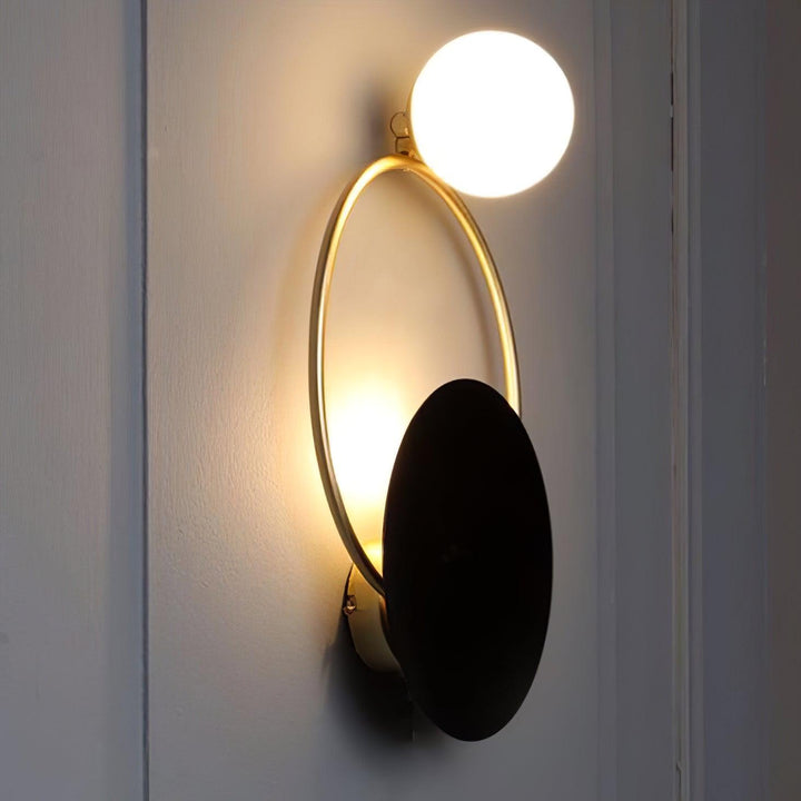 Black Circular Rings Wall Lamp - Vakkerlight