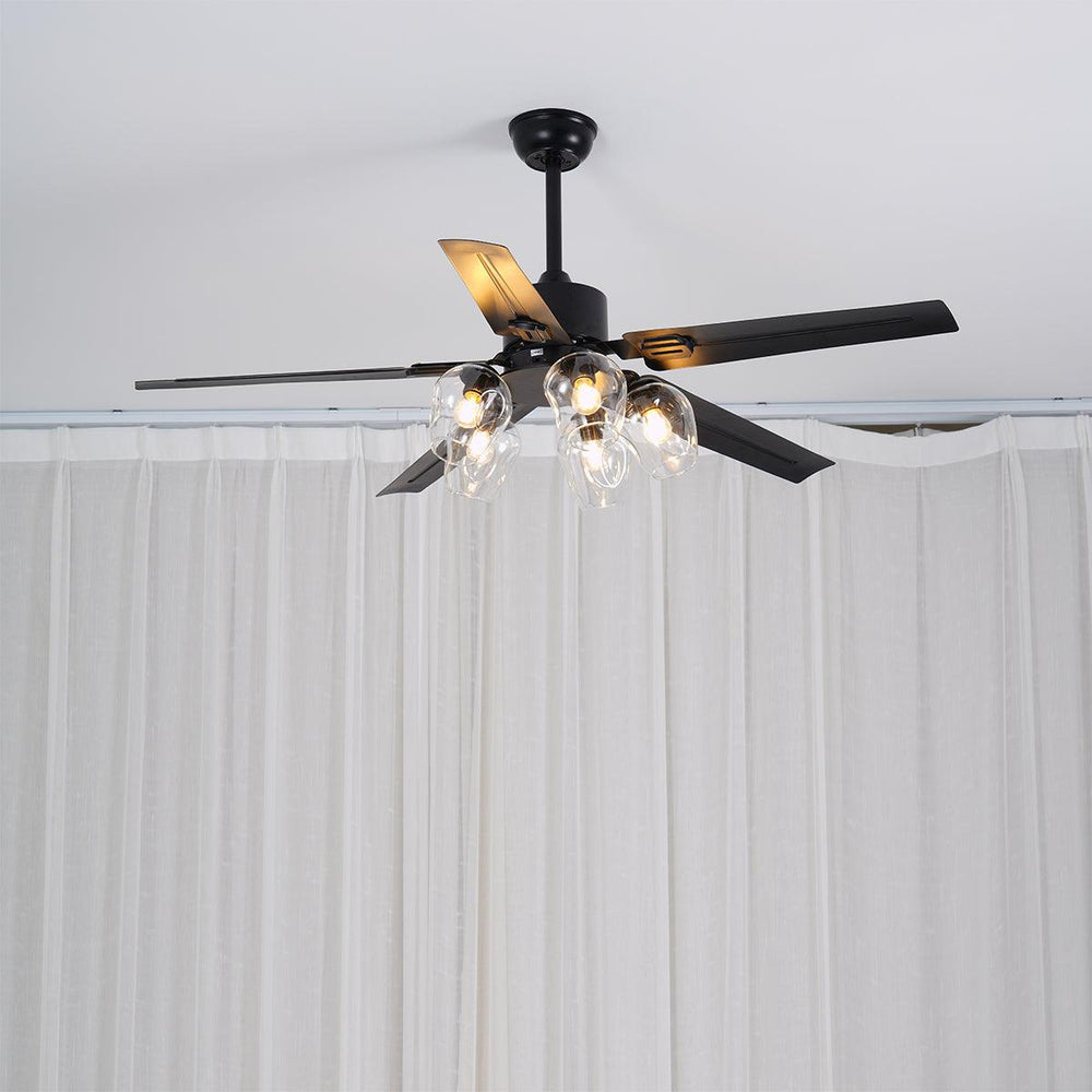 Black Vintage Ceiling Fan - Vakkerlight