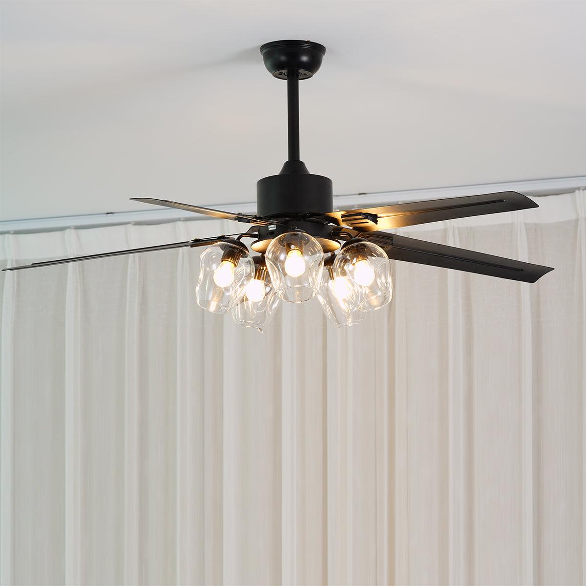 Black Vintage Ceiling Fan Vakkerlight