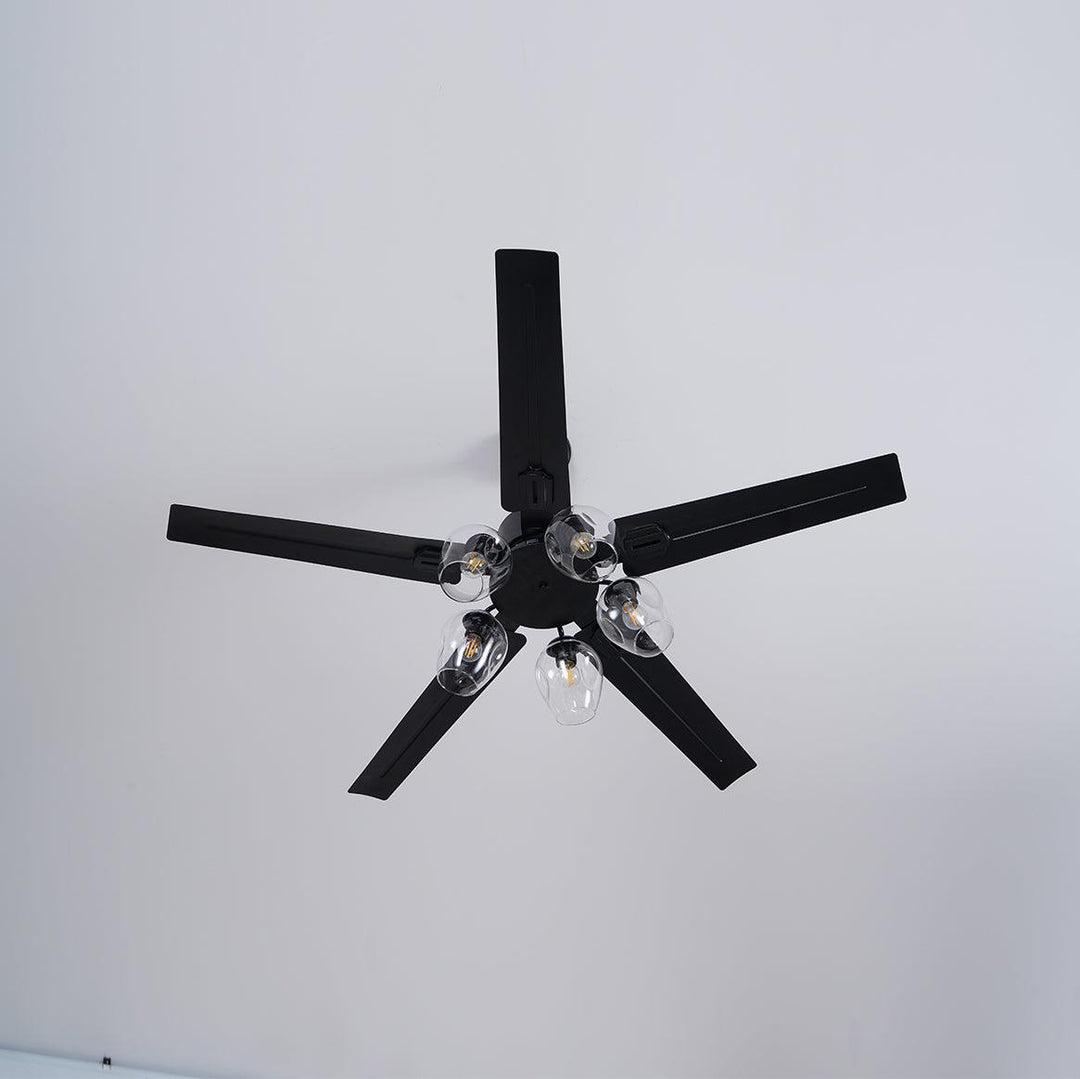 Black Vintage Ceiling Fan - Vakkerlight