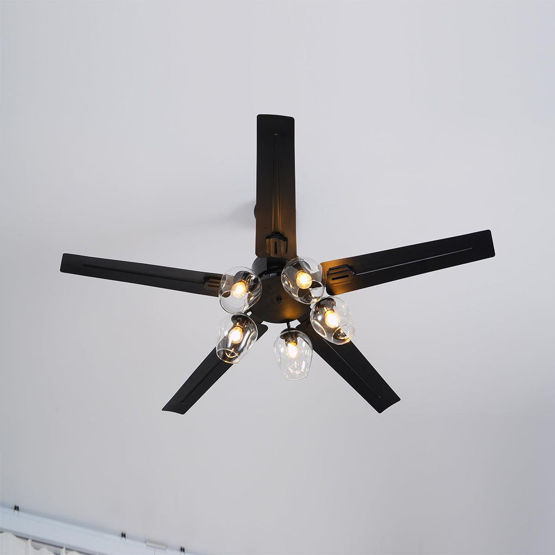 Black Vintage Ceiling Fan - Vakkerlight