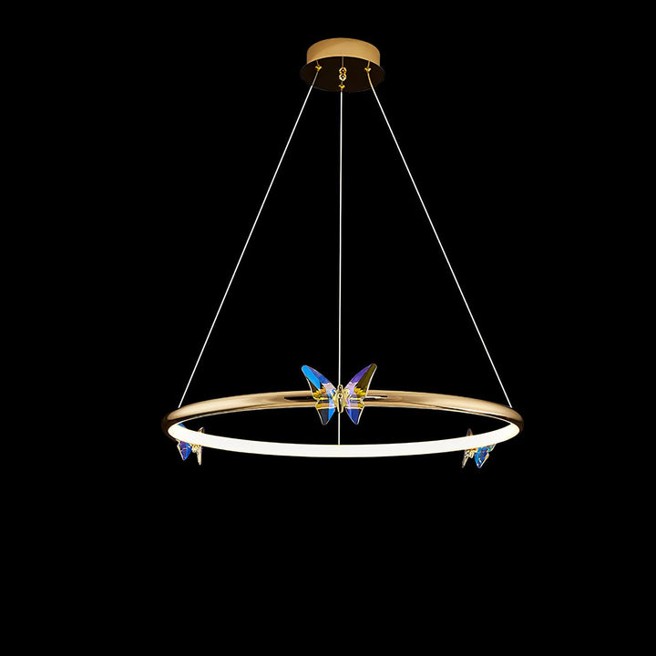 Blue Butterfly Chandelier - Vakkerlight