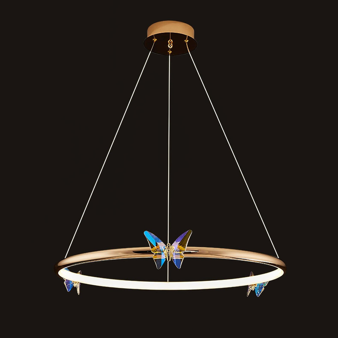 Blue Butterfly Chandelier - Vakkerlight