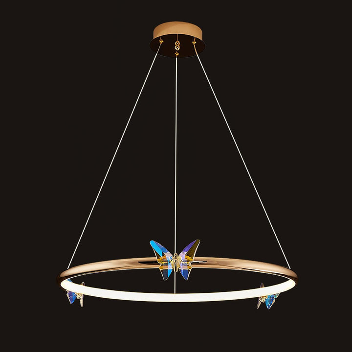 Blue Butterfly Chandelier - Vakkerlight