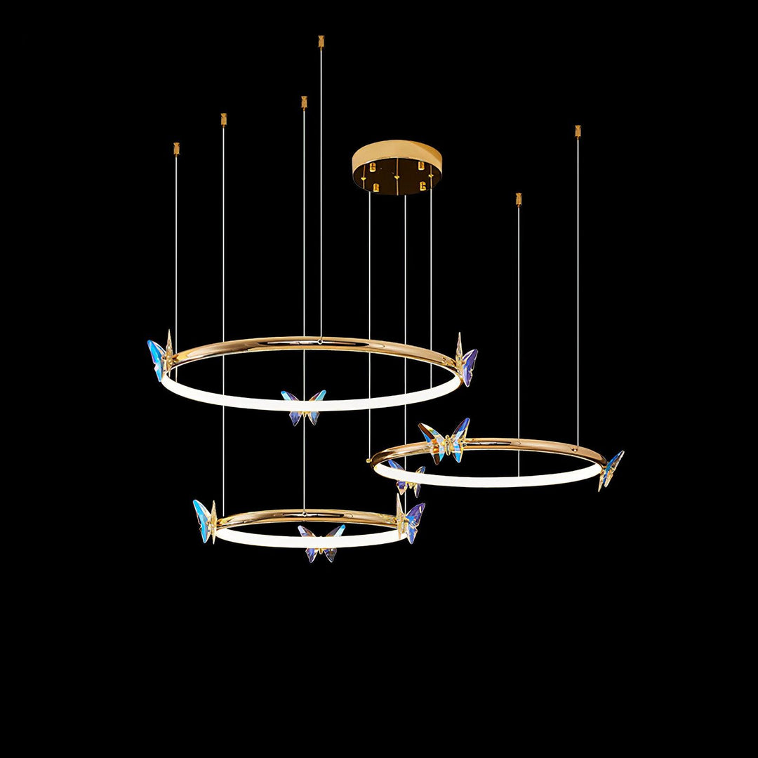 Blue Butterfly Chandelier - Vakkerlight