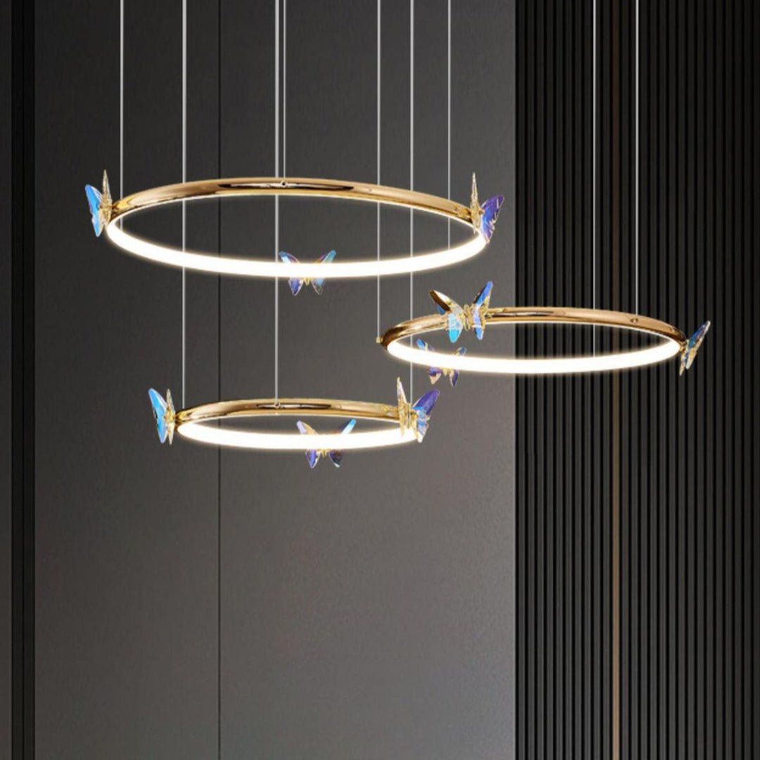 Blue Butterfly Chandelier - Vakkerlight