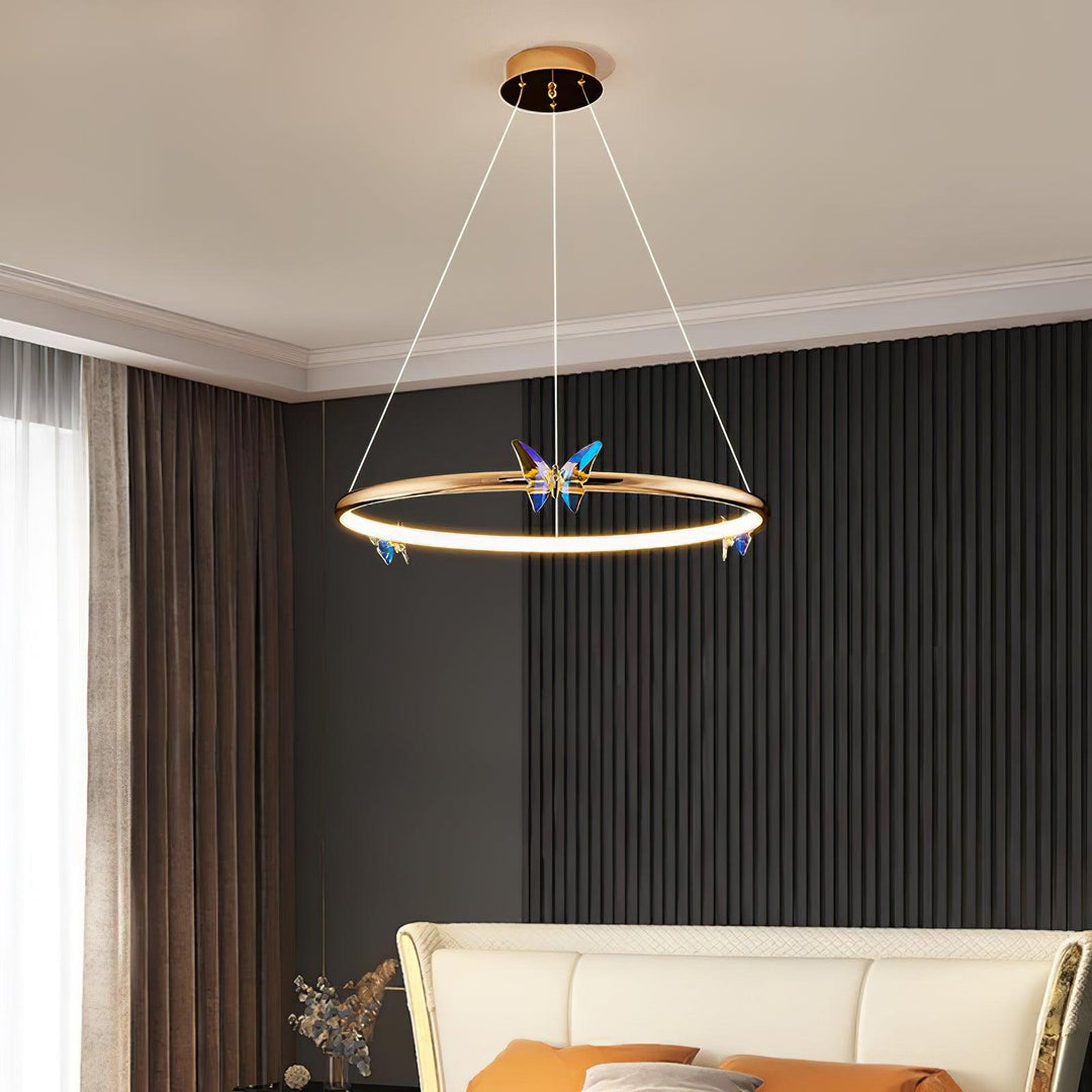 Blue Butterfly Chandelier - Vakkerlight