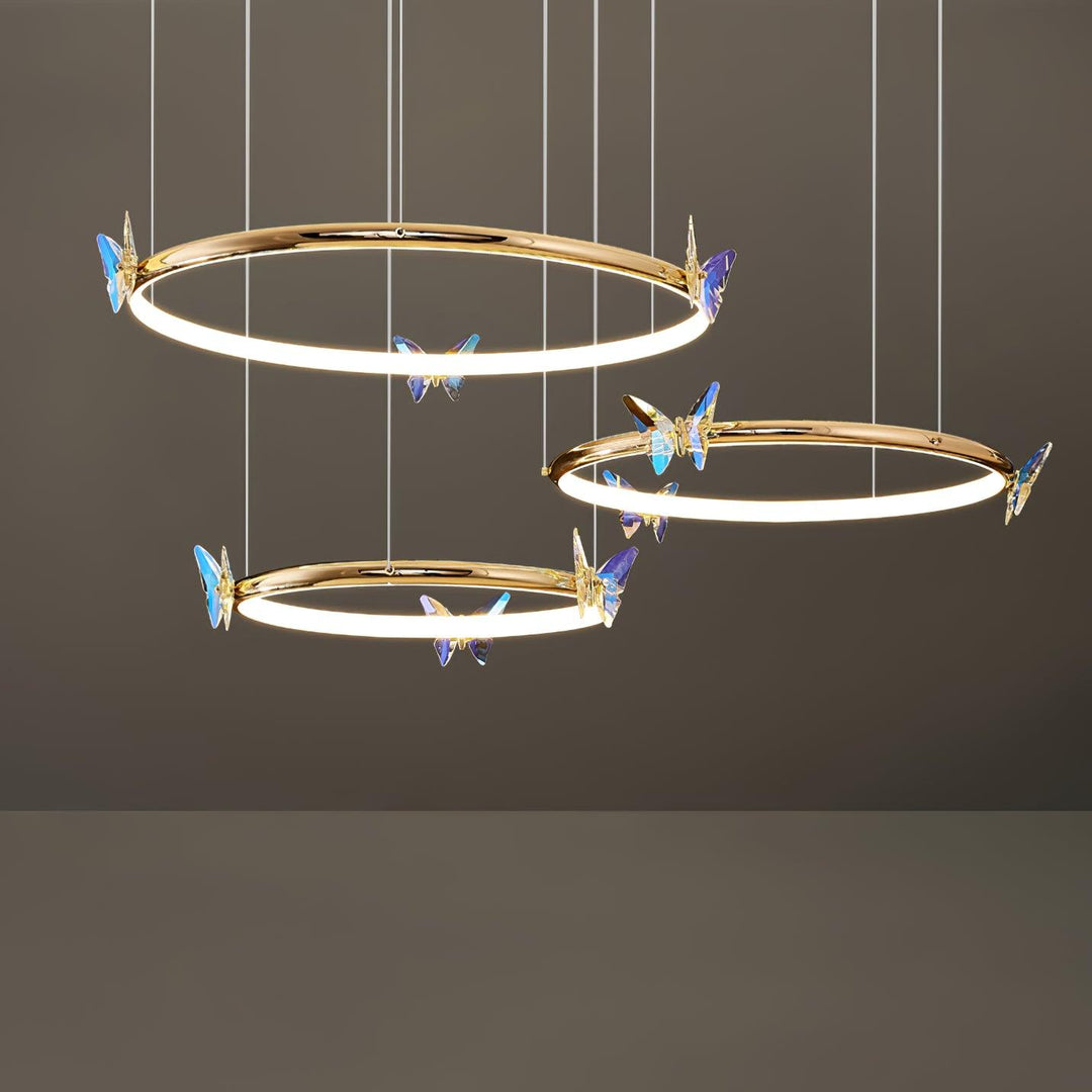 Blue Butterfly Chandelier - Vakkerlight