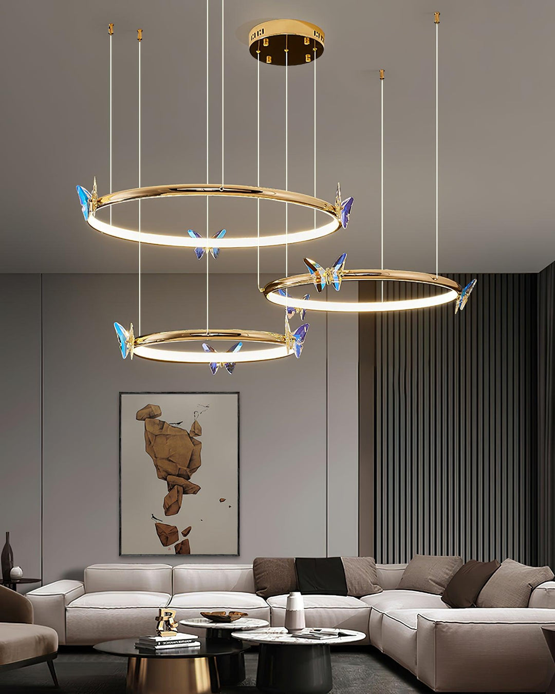 Blue Butterfly Chandelier - Vakkerlight