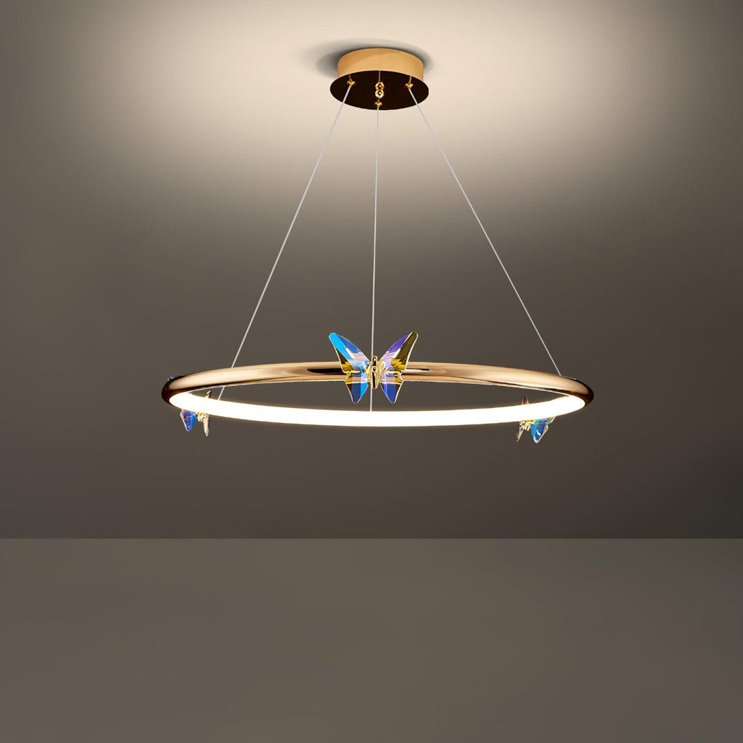 Blue Butterfly Chandelier - Vakkerlight