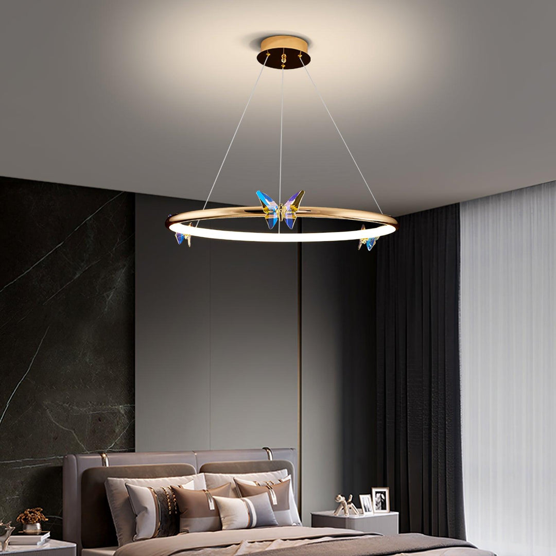 Blue Butterfly Chandelier - Vakkerlight