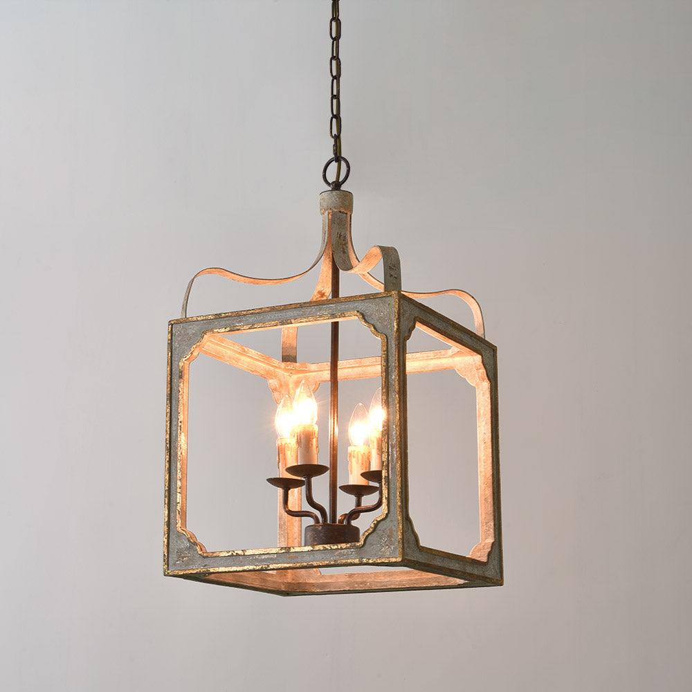 Boho Rustic Cube Chandelier - Vakkerlight