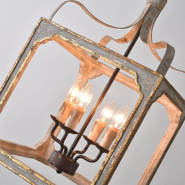 Boho Rustic Cube Chandelier - Vakkerlight