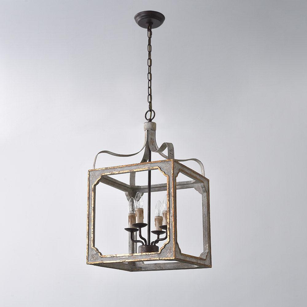 Boho Rustic Cube Chandelier - Vakkerlight