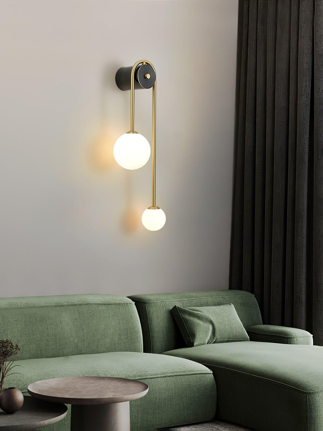 Brass Arc Wall Light - Vakkerlight