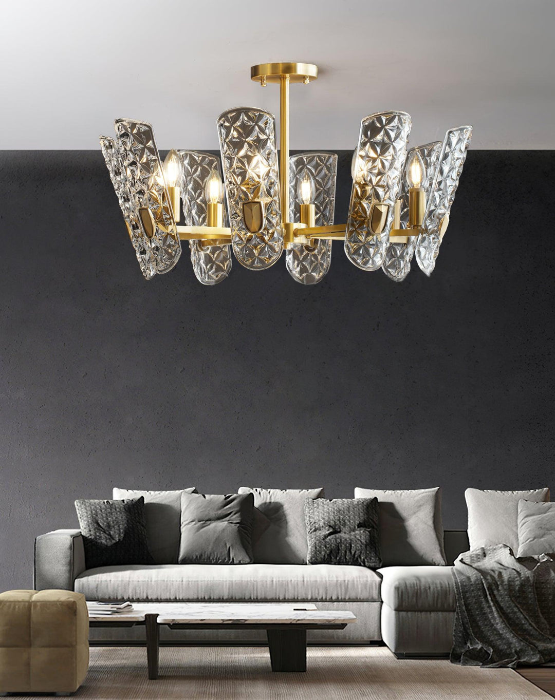 Brass Central Chandelier - Vakkerlight