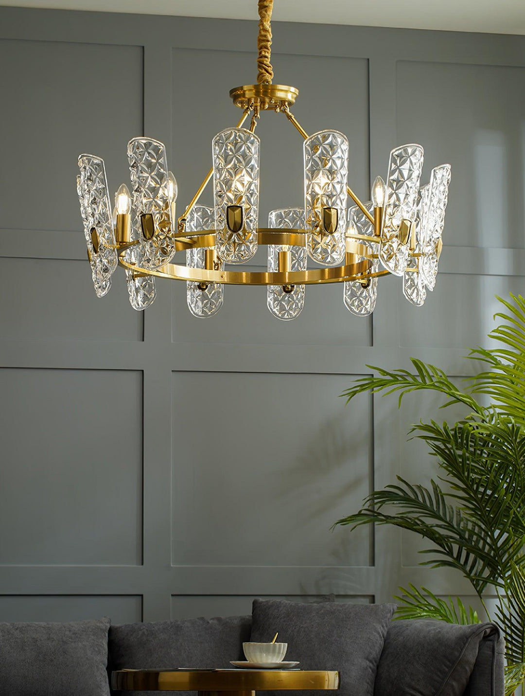 Brass Central Chandelier - Vakkerlight