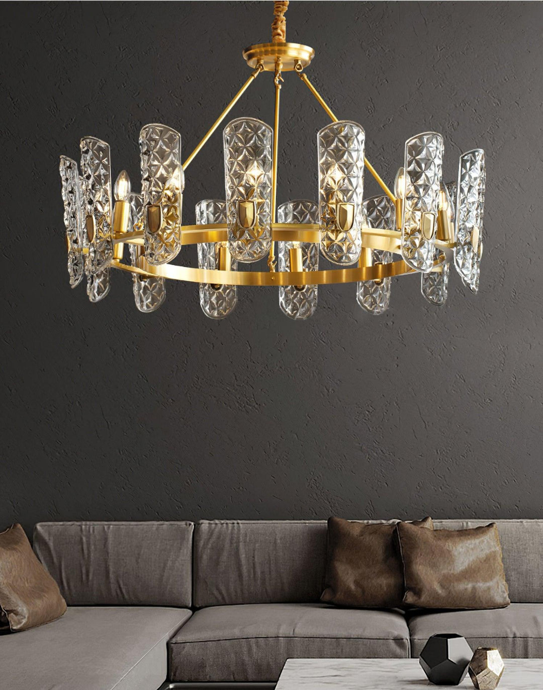 Brass Central Chandelier - Vakkerlight