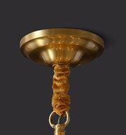 Vintage Antique Brass Chandelier - Vakkerlight