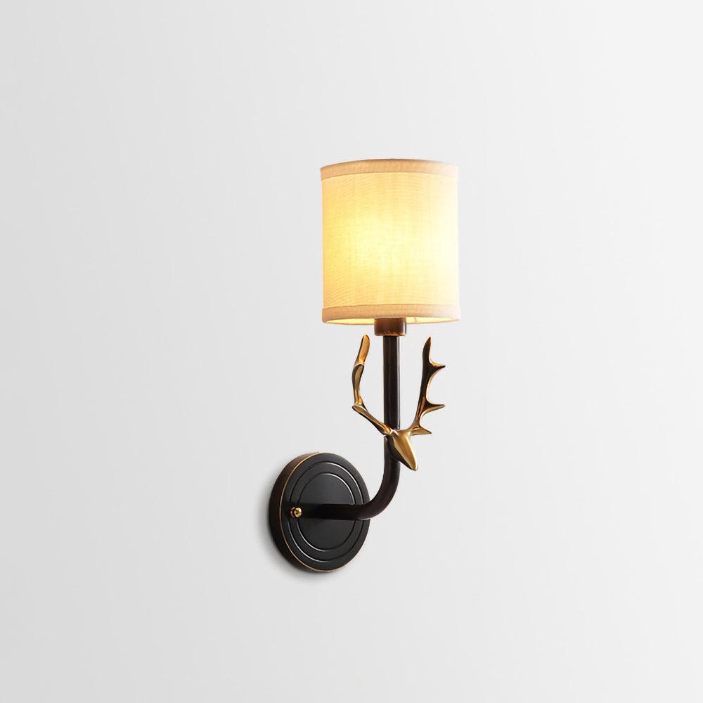 Brass Deer Head Wall Light - Vakkerlight