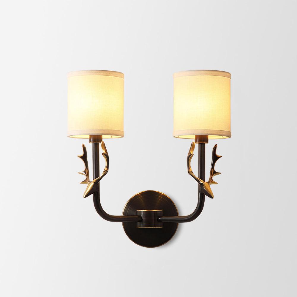 Brass Deer Head Wall Light - Vakkerlight