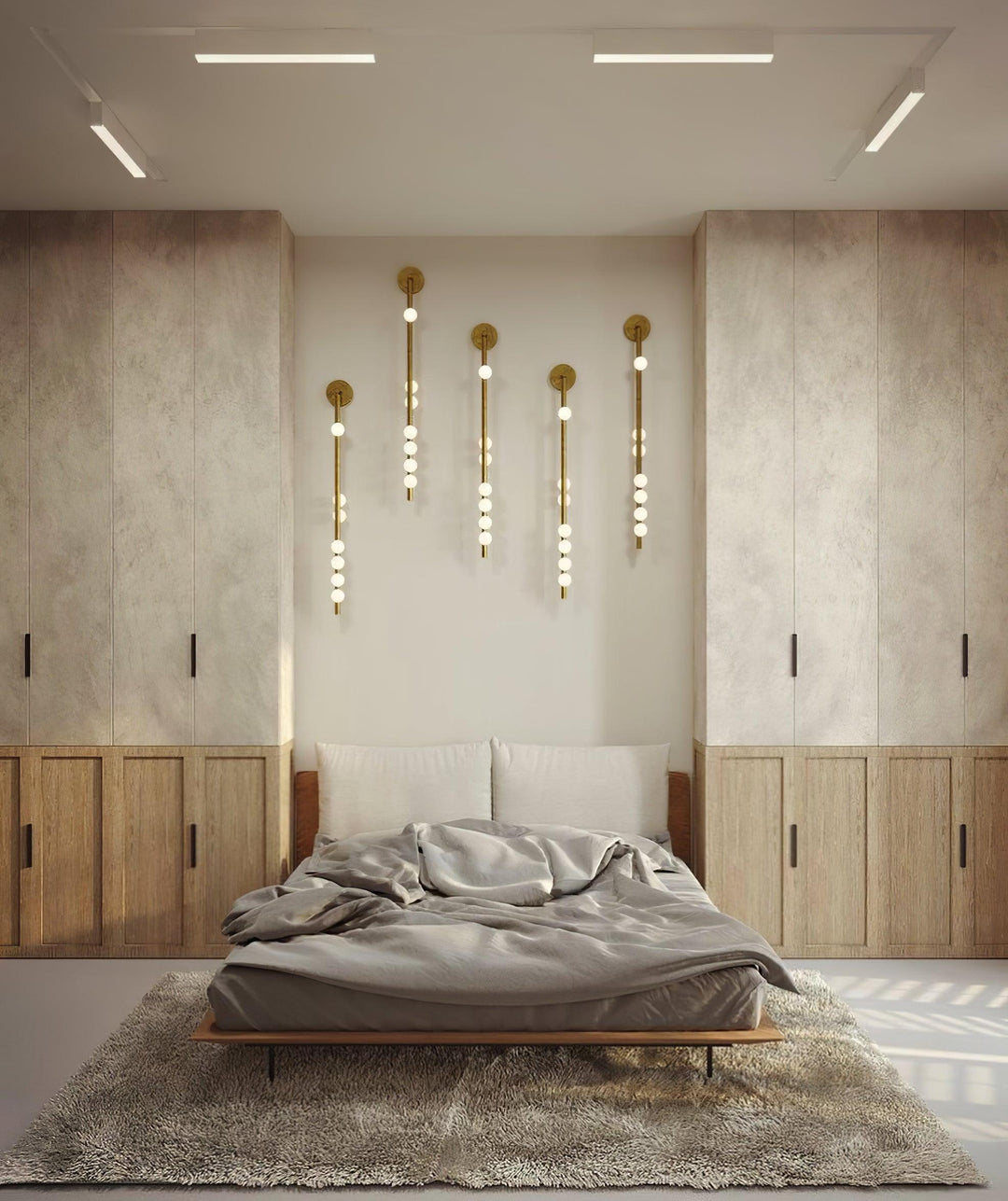 Brass Glass Tube Wall Lamp - Vakkerlight