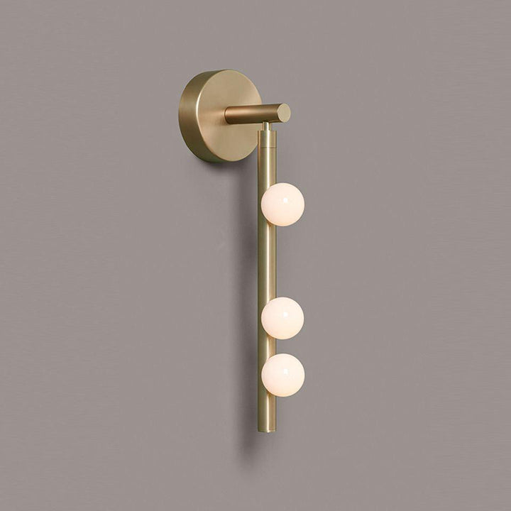 Brass Glass Tube Wall Lamp - Vakkerlight