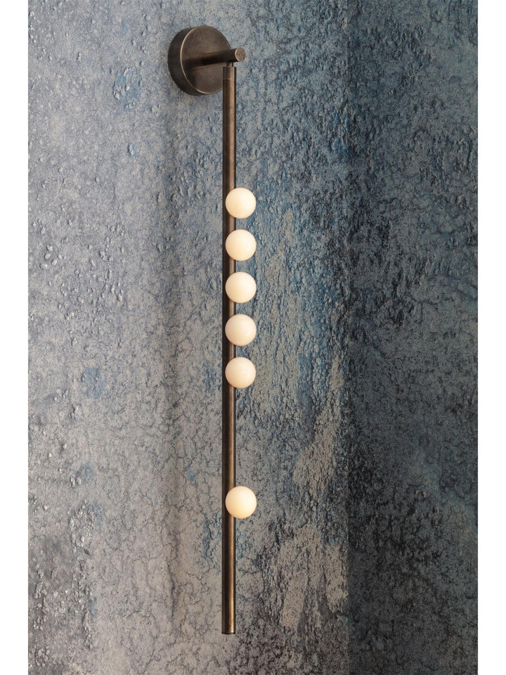 Brass Glass Tube Wall Lamp - Vakkerlight