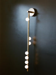 Brass Glass Tube Wall Lamp - Vakkerlight