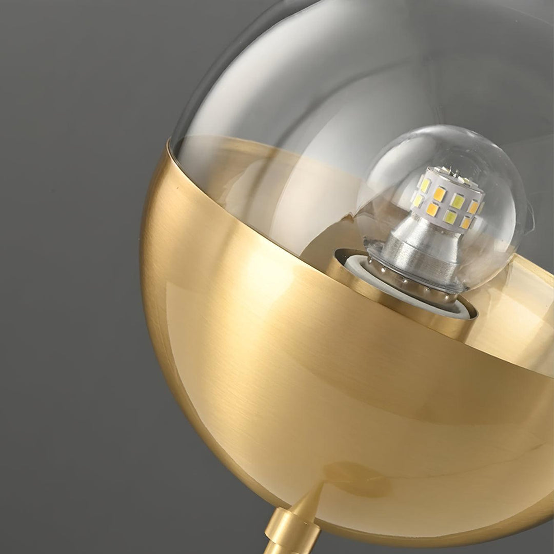 Brass Globular Table Lamp - Vakkerlight