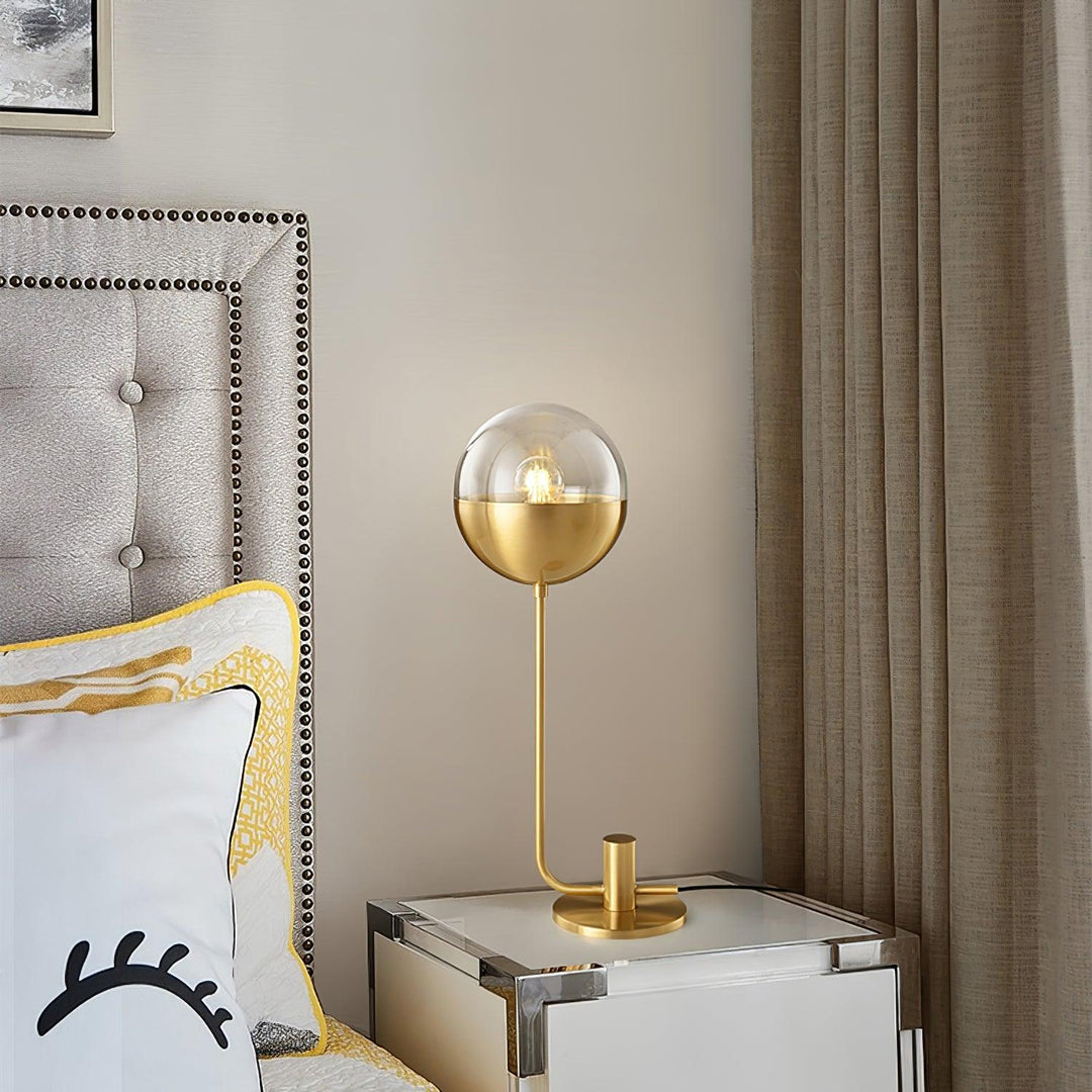 Brass Globular Table Lamp - Vakkerlight