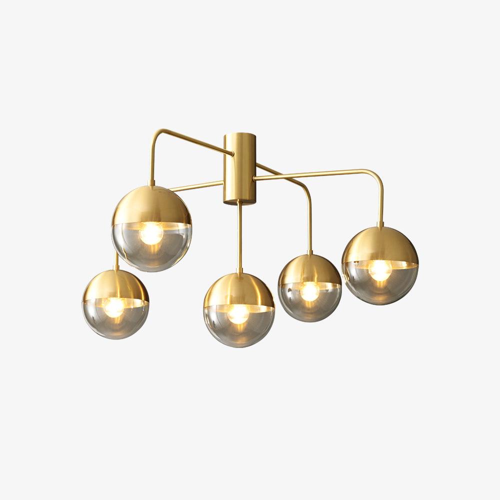 Brass Globulars Ceiling Lamp - Vakkerlight