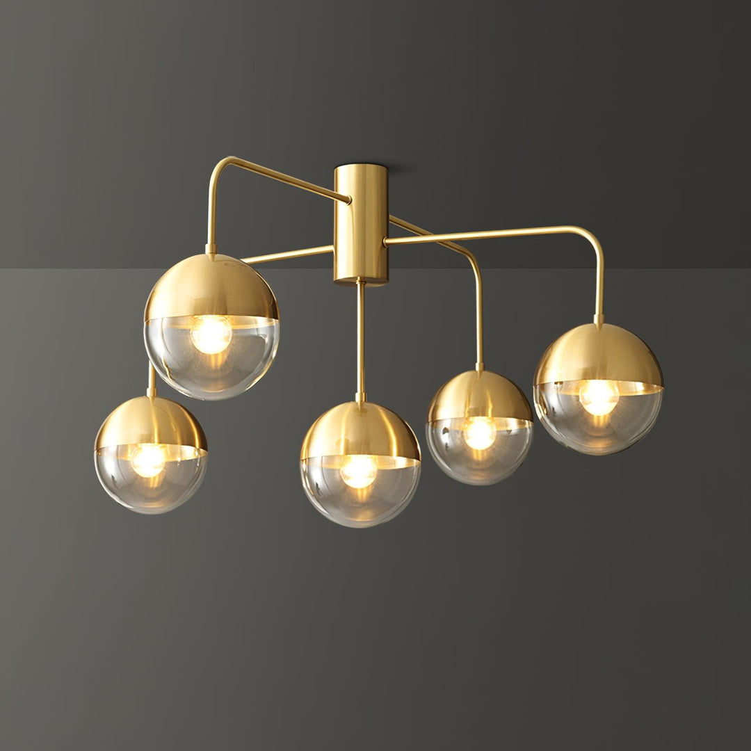 Brass Globulars Ceiling Lamp - Vakkerlight