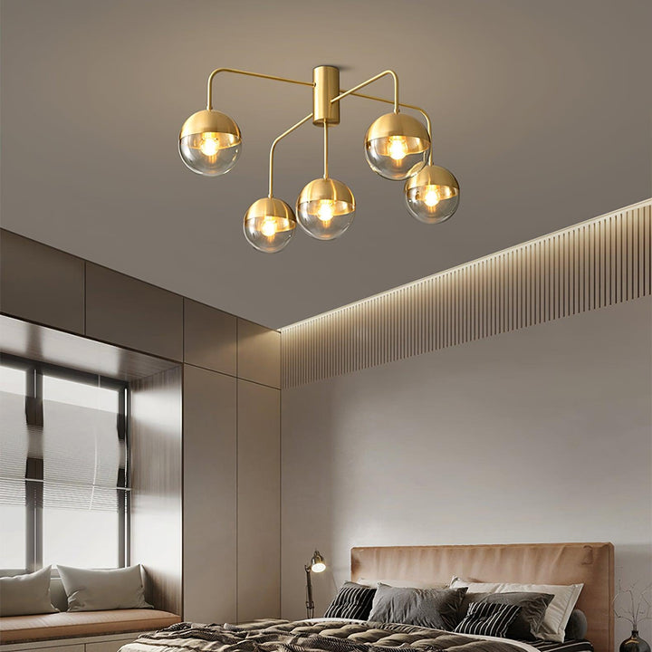 Brass Globulars Ceiling Lamp - Vakkerlight