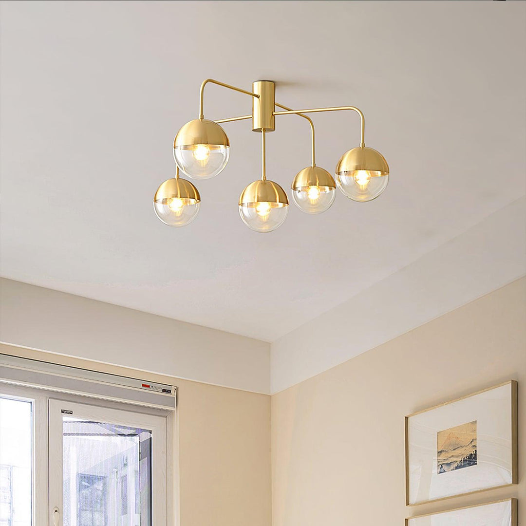 Brass Globulars Ceiling Lamp - Vakkerlight