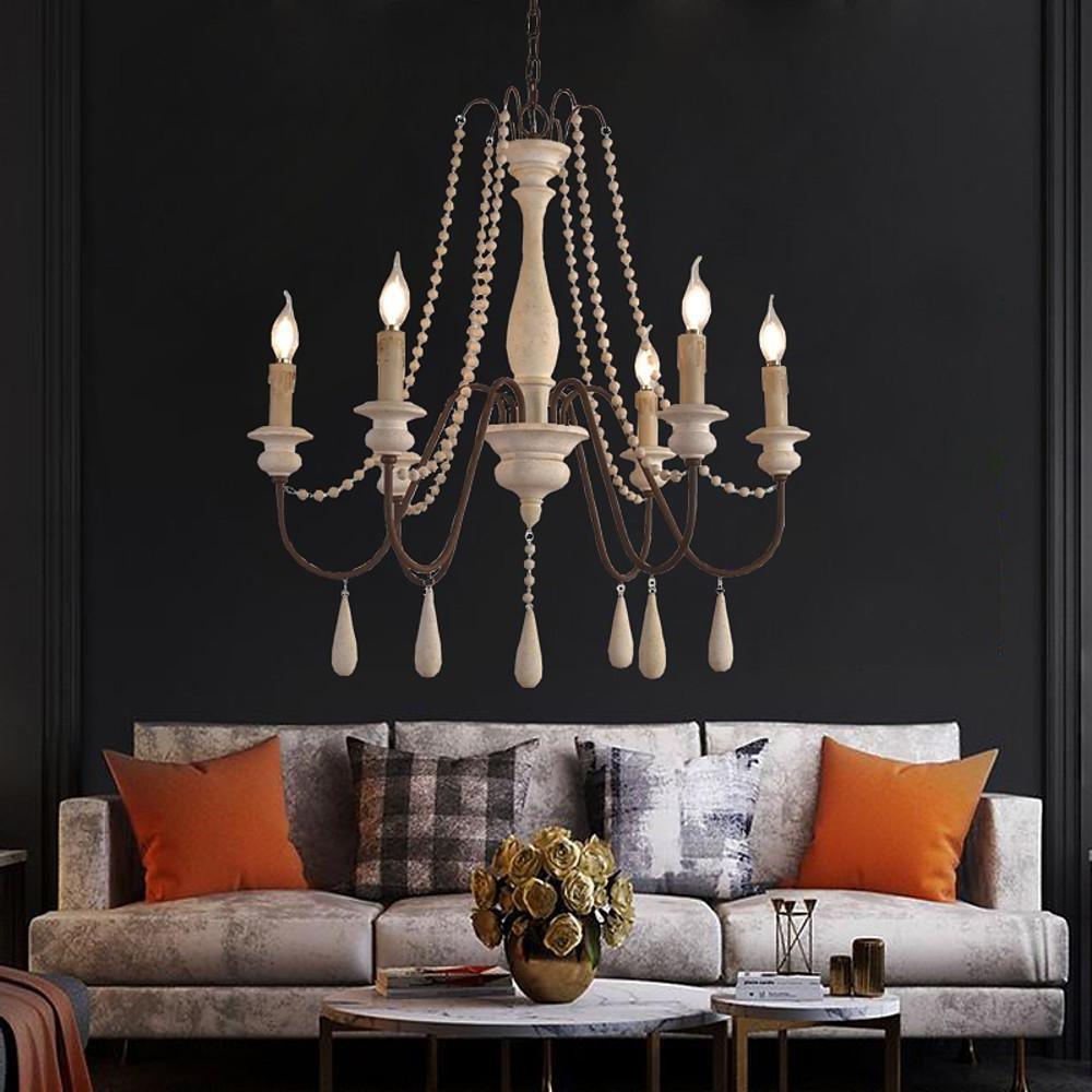 Candle Style Beaded Chandelier - Vakkerlight