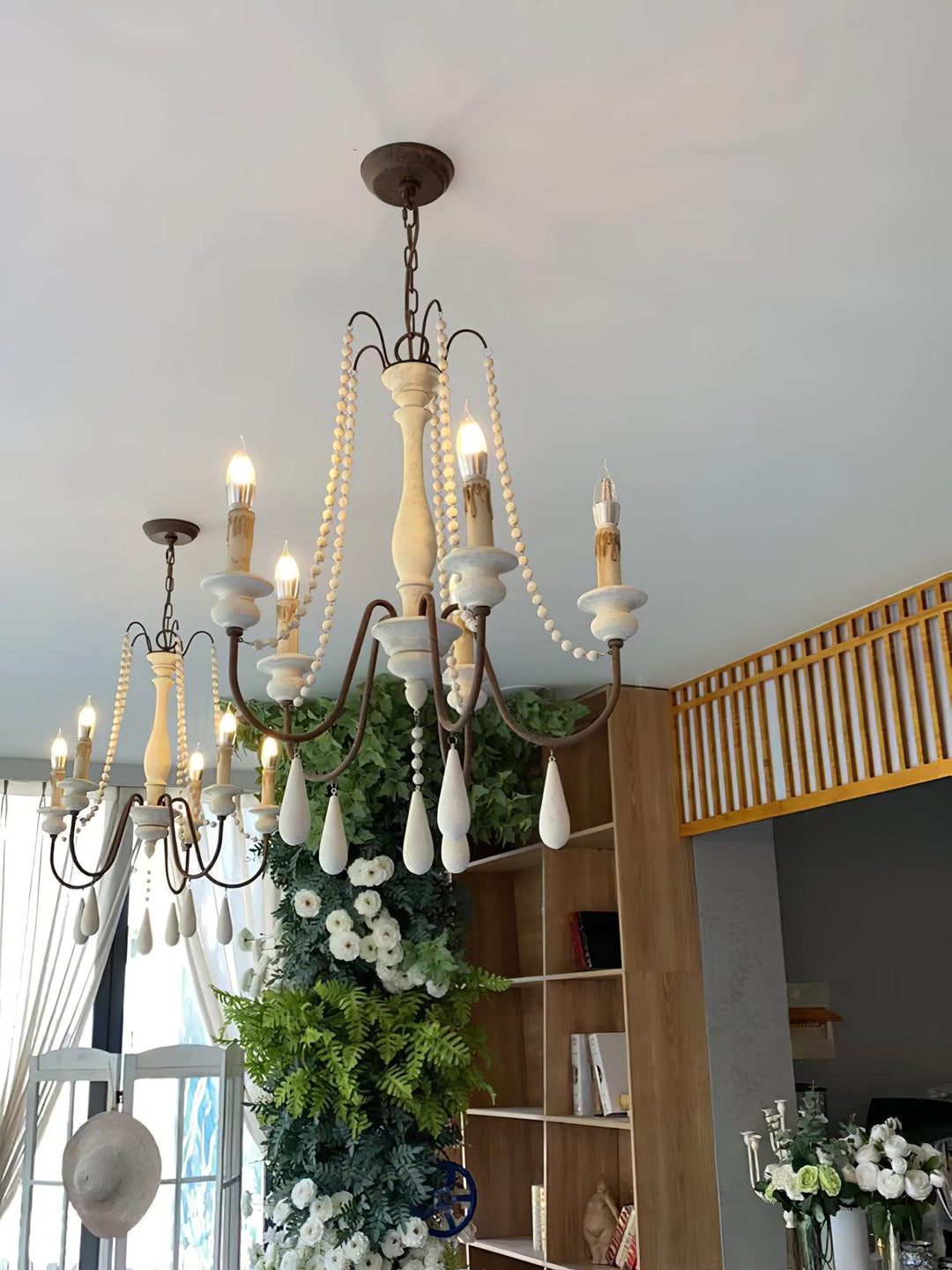 Candle Style Beaded Chandelier - Vakkerlight