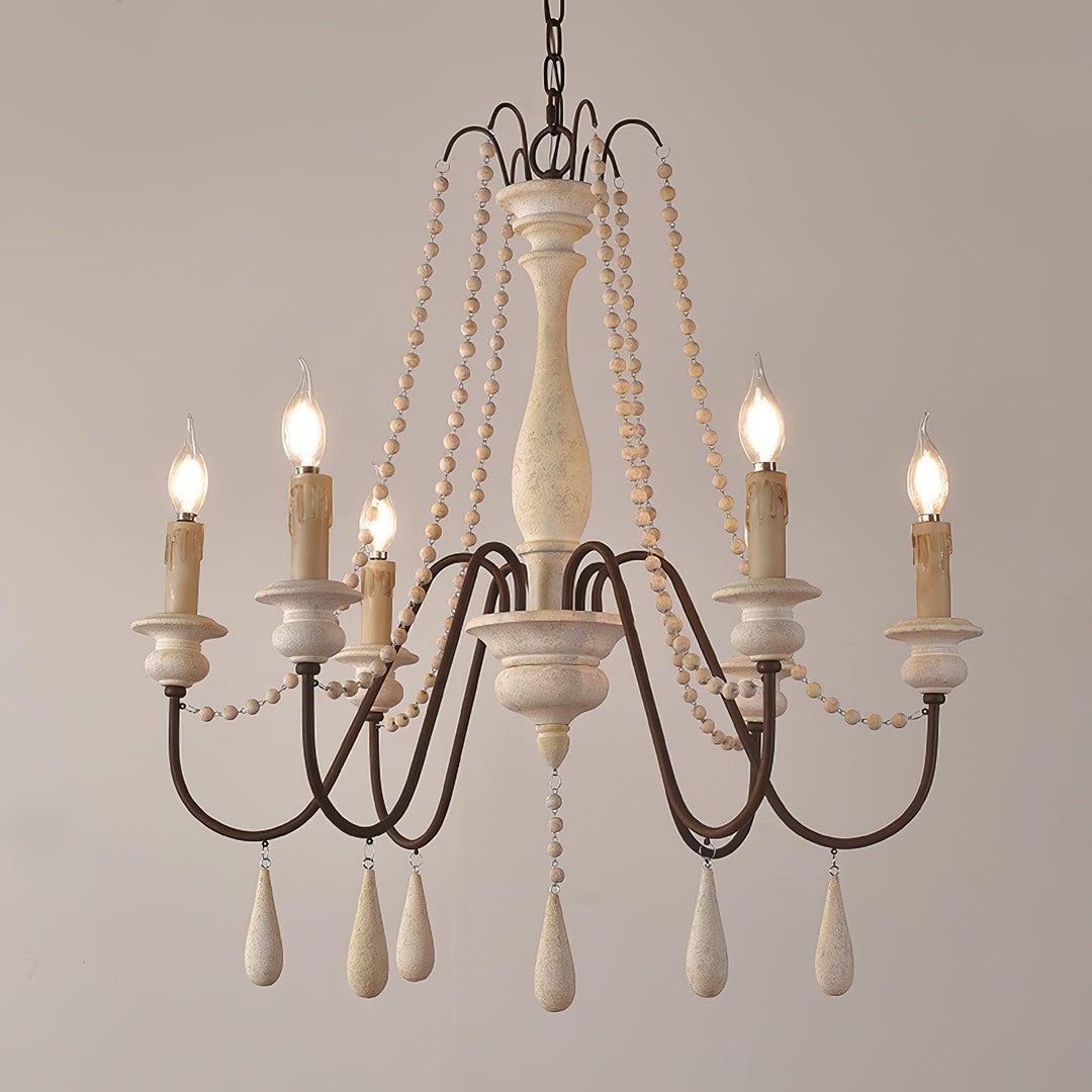 Candle Style Beaded Chandelier - Vakkerlight