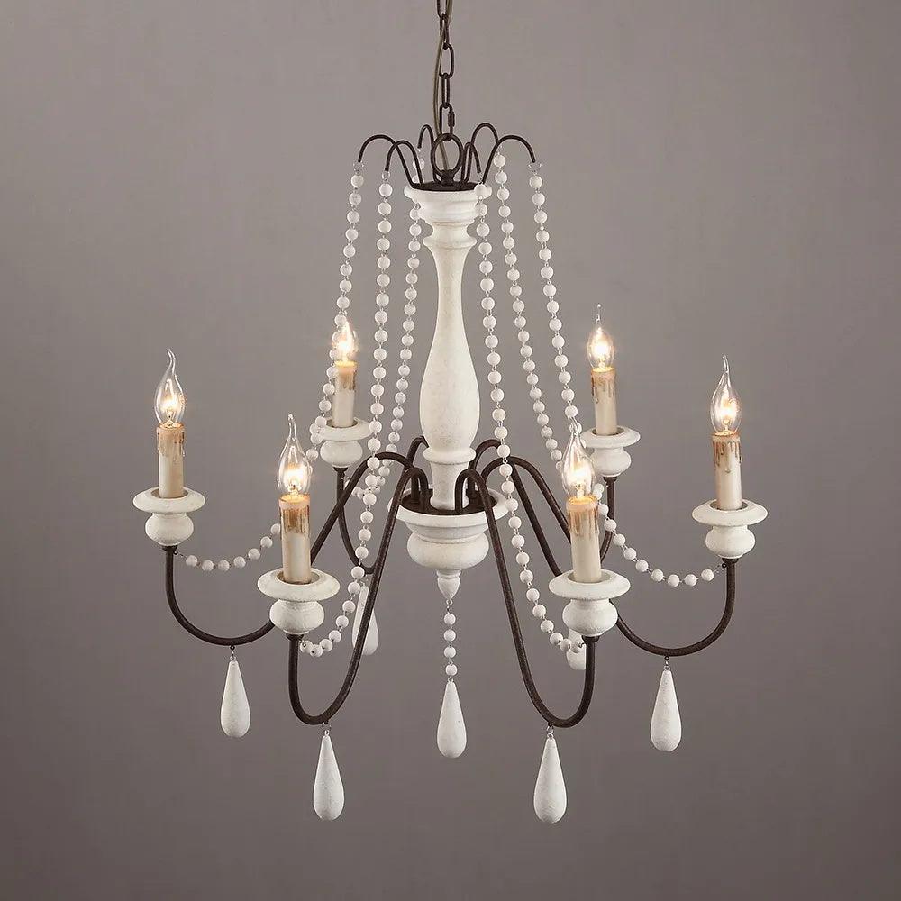 Candle Style Beaded Chandelier - Vakkerlight