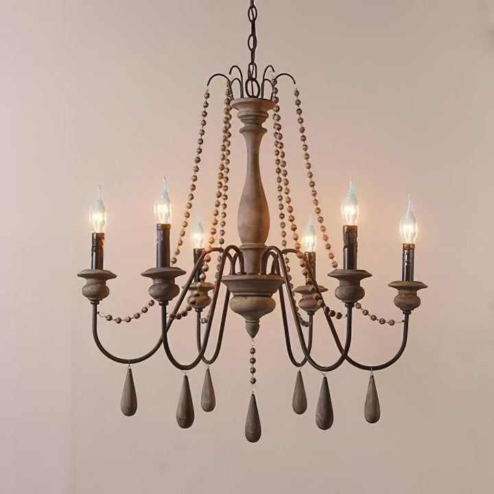 Candle Style Beaded Chandelier - Vakkerlight