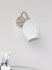 Ceramic Ribbed Wall light - Vakkerlight