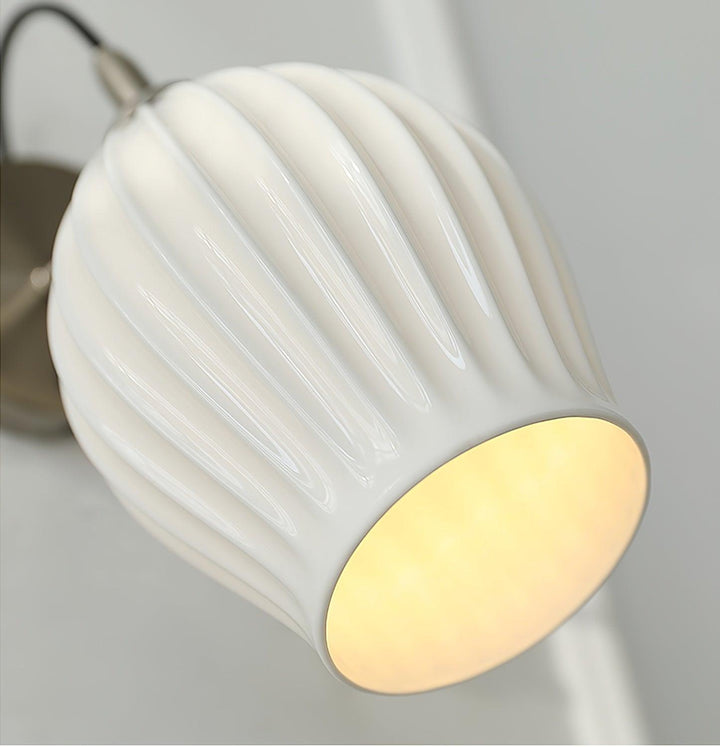 Ceramic Ribbed Wall light - Vakkerlight