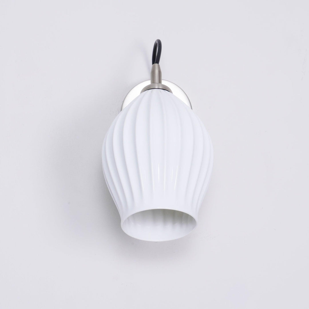 Ceramic Ribbed Wall light - Vakkerlight