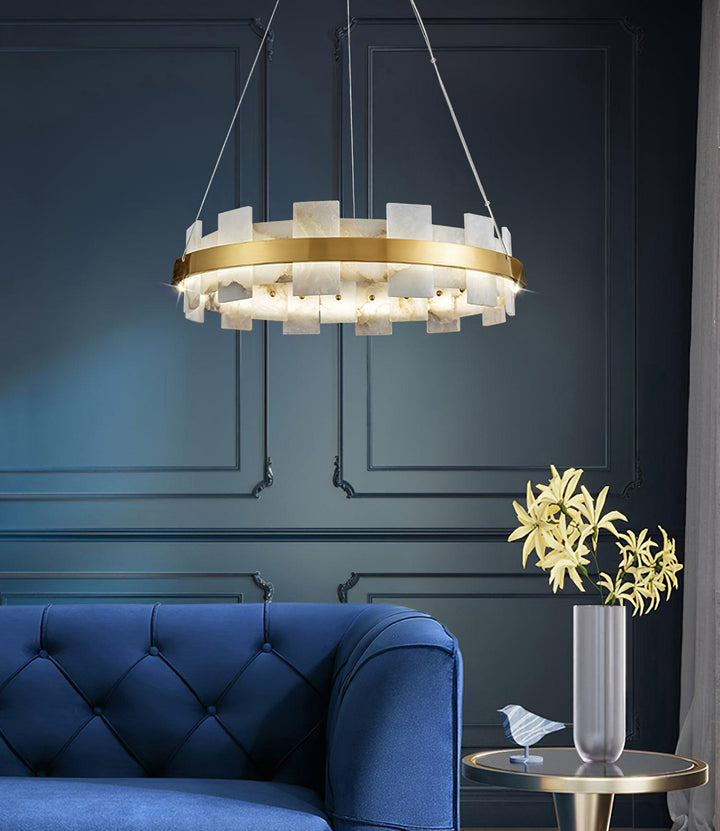 Alabaster Halo Chandelier - Vakkerlight